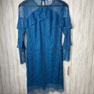 Nanette Lepore Dragonfly Teal Poetic Love Dress 2
